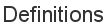Definitions
